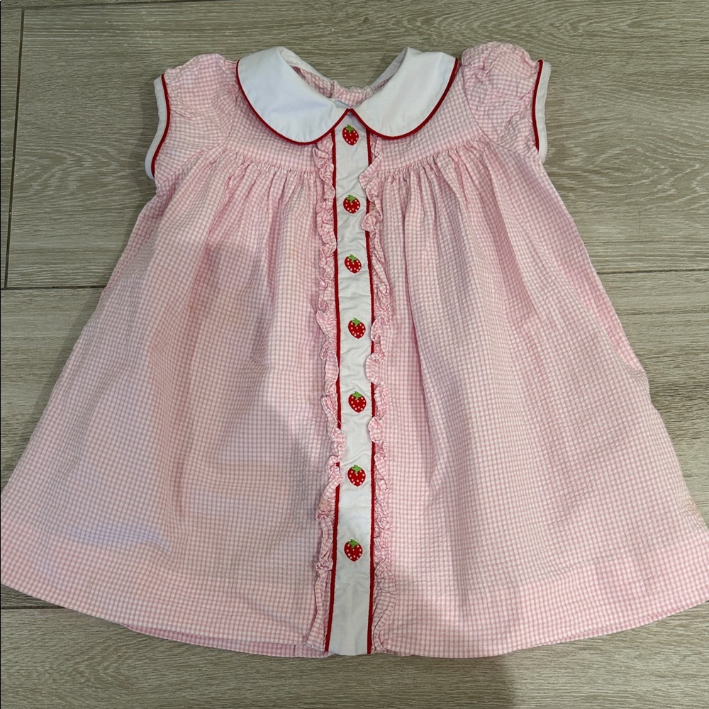 Little English Pink and White Gingham Dress